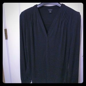 Ann Taylor Rouched Blouse